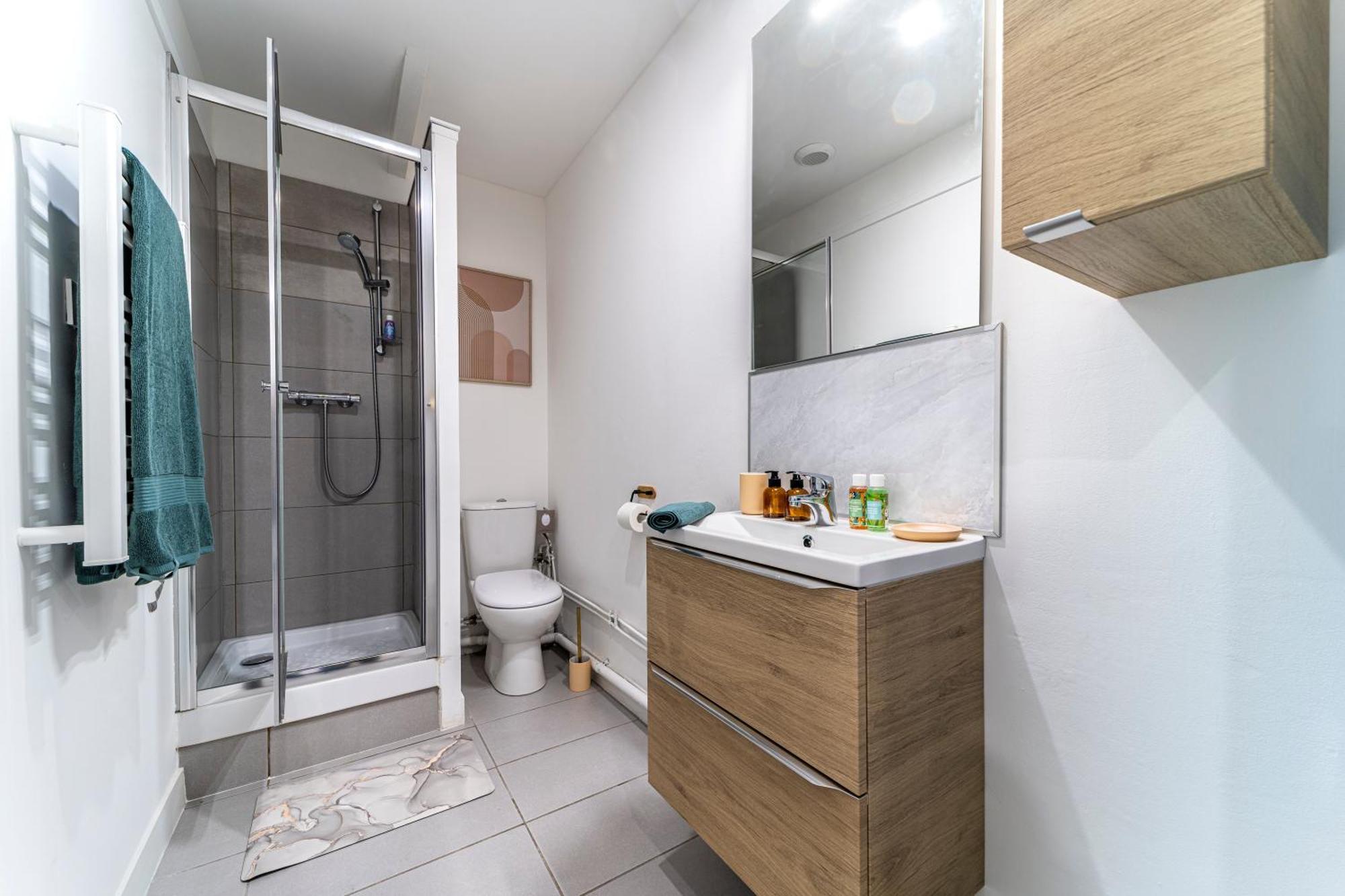 Le Cosy - Free Parking - Proche Gares Lille - Netflix - Wifi Apartman Mons-en-Barœul Kültér fotó